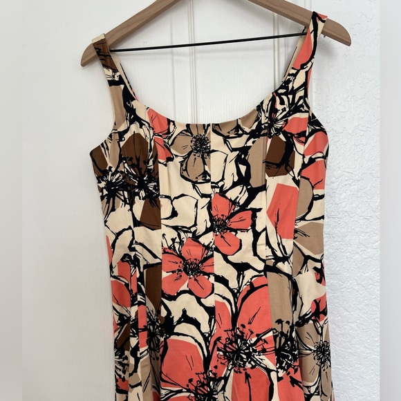 Nine West Vintage Fall Tropical Floral Dress | 10 - Picture 5 of 12